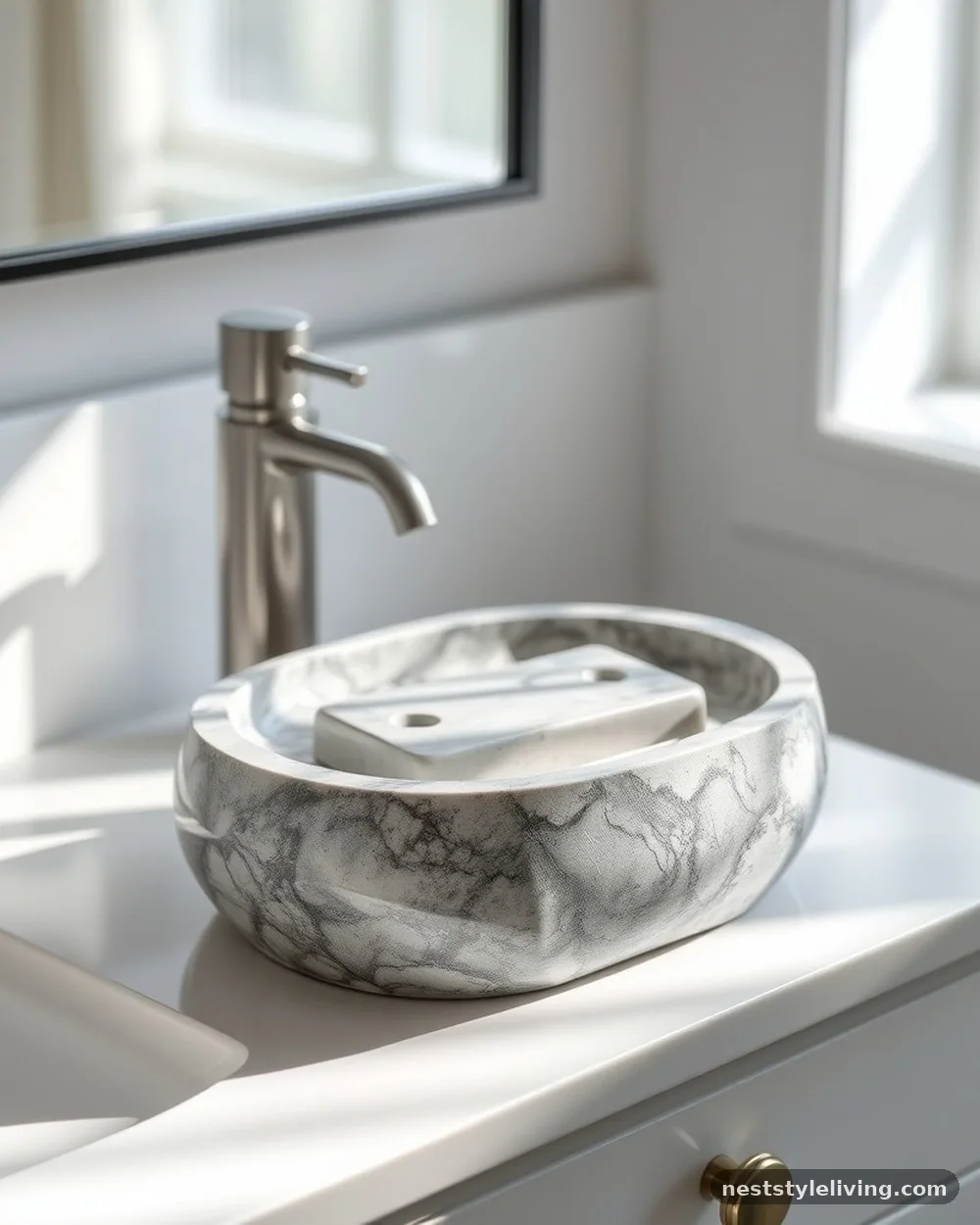 Stone-Effect Resin Soap Dishes - 18 Bathroom Counter Decor Ideas for an Instant Glow-Up