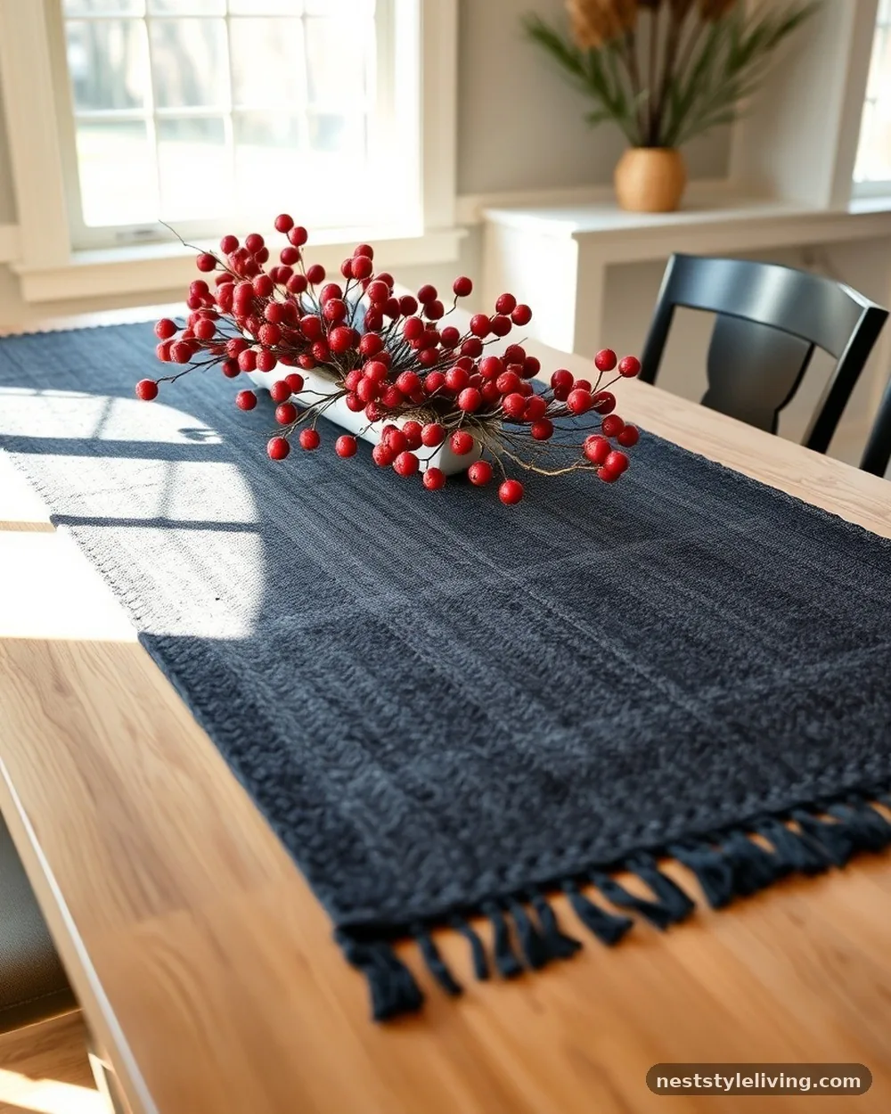 Woolen Table Runners - 18 Ralph Lauren Inspired Christmas Ideas to Recreate