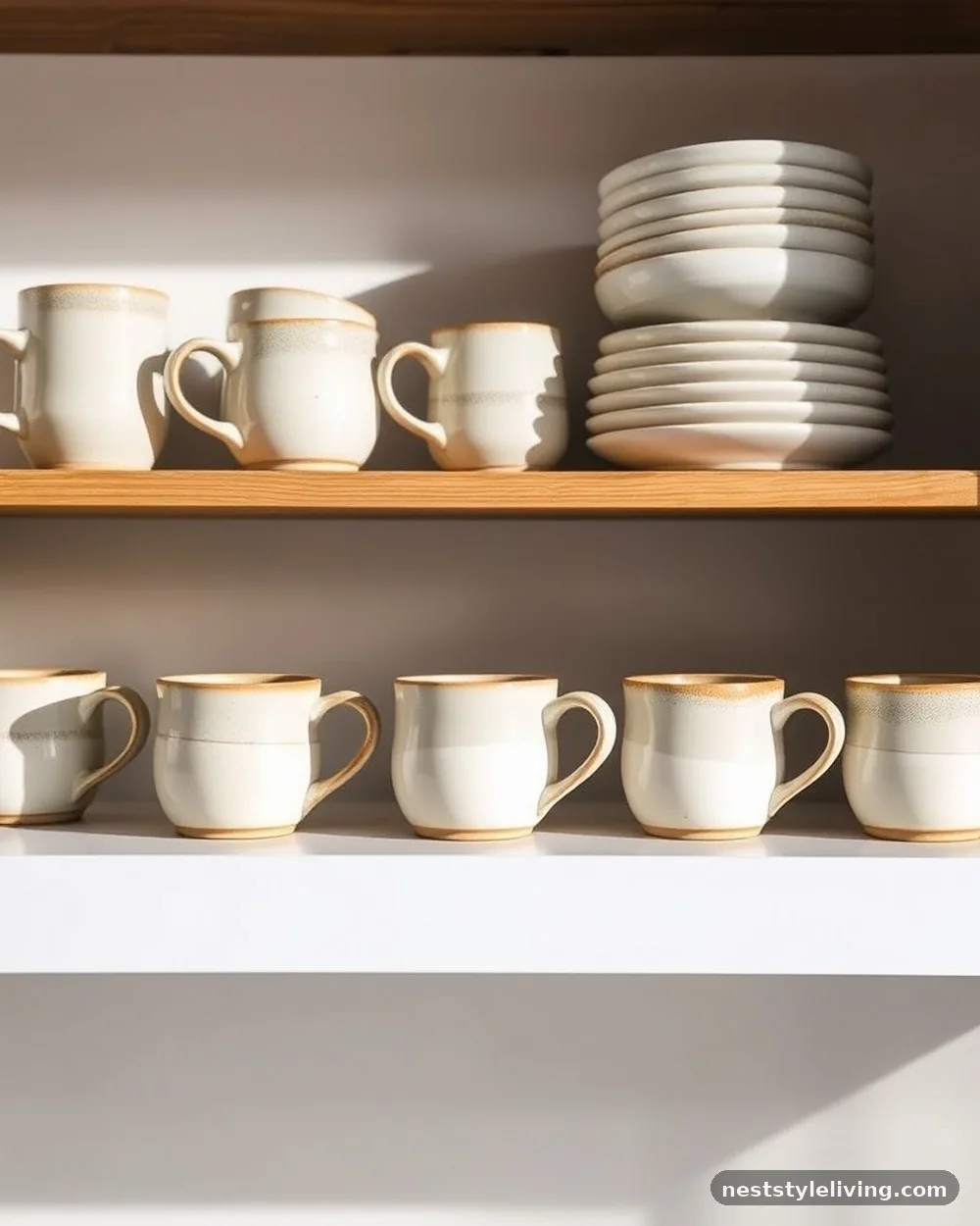 Cohesive Ceramic Collection - 21 Coffee Bar at Home Ideas for a Stylish Cozy Space