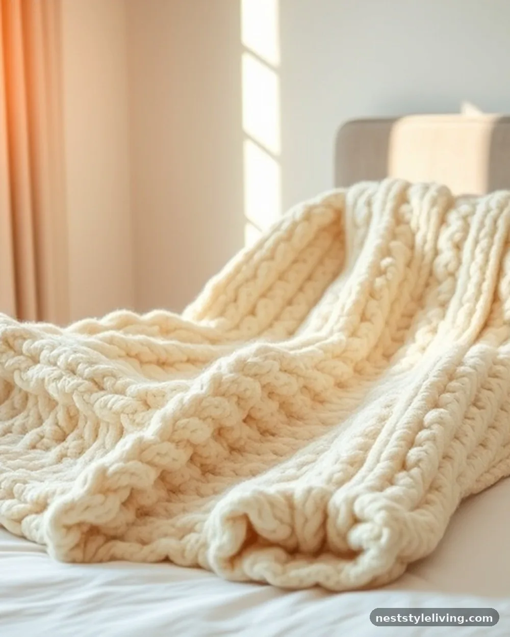 Weighted Cotton Throws - 19 Boho Bedroom Ideas That Feel Warm and Inviting