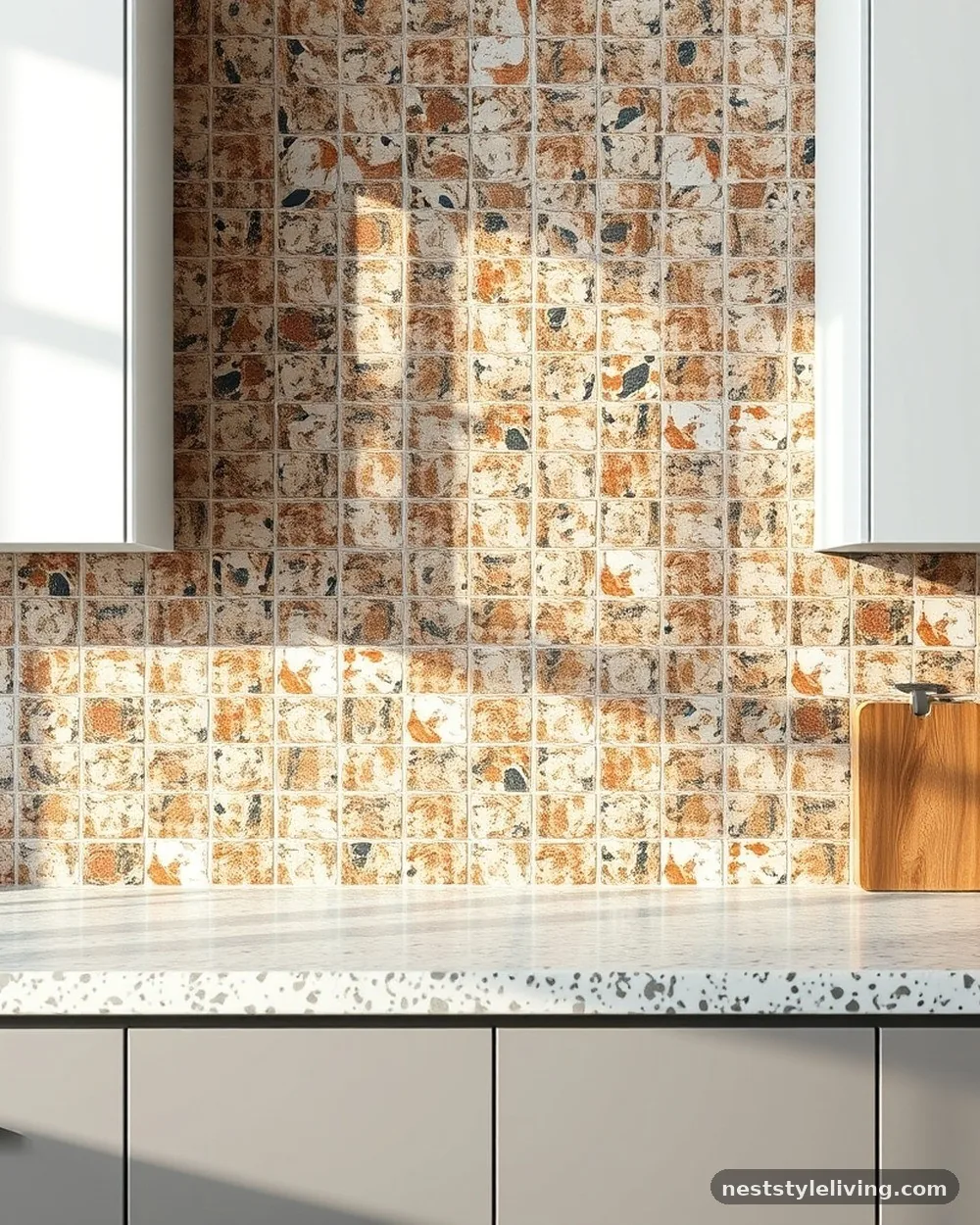 Terrazzo Backsplash Tiles - 15 Colorful Kitchen Ideas That Make Your Space Pop
