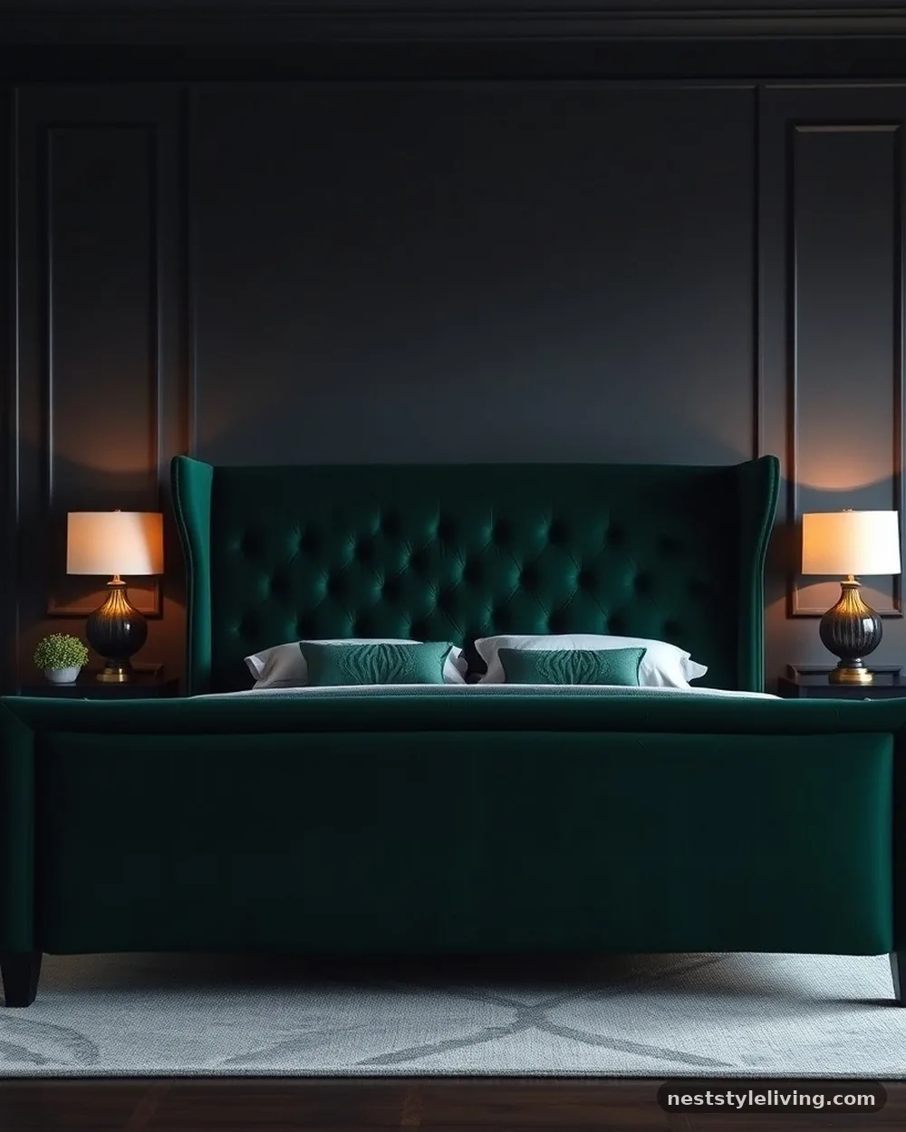 Velvet Upholstered Bed Frames - 15 Dark Boho Bedroom Ideas That Feel Moody and Magical