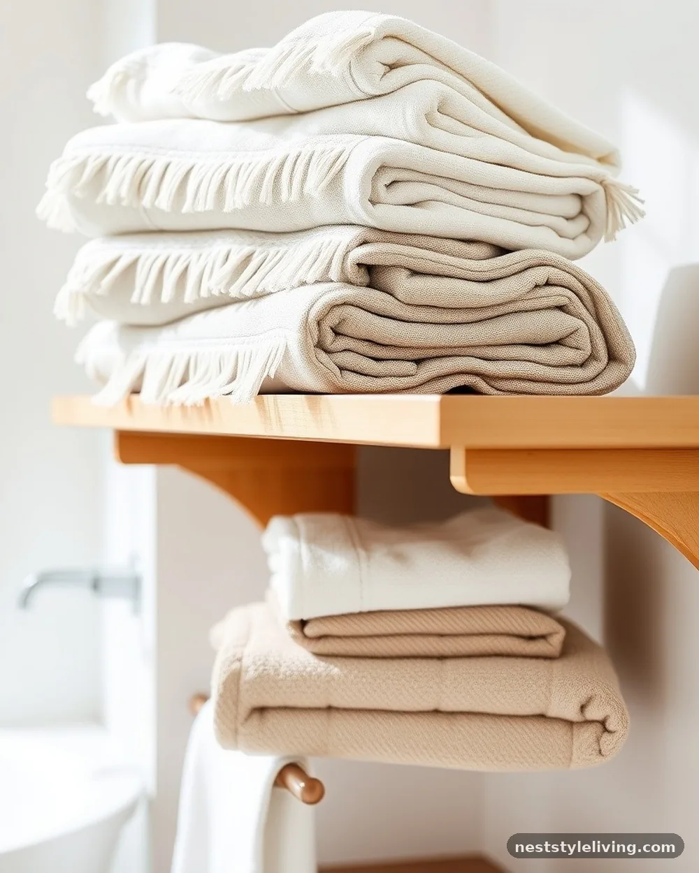 Soft Cotton Turkish Towels - 20 Boho Bathroom Ideas for a Soft Relaxed Retreat