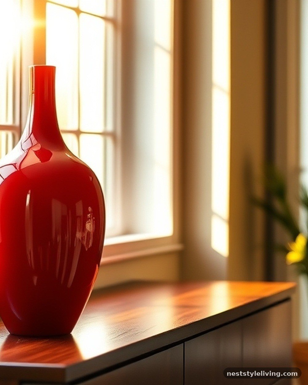 20. Vibrant Red Accent Vases