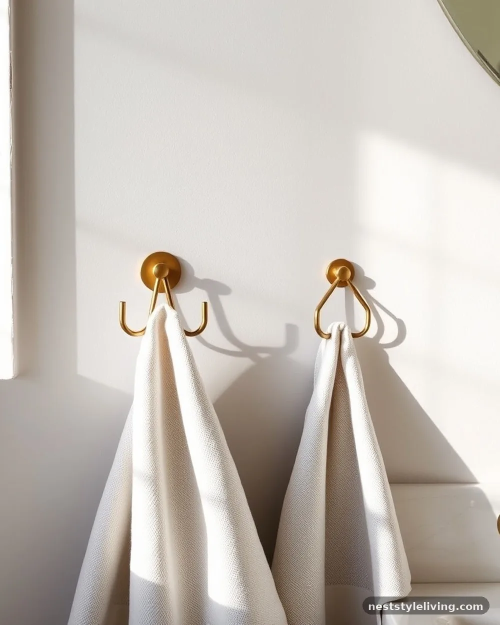 Decorative Towel Hooks - 23 Half Bathroom Design Ideas That Make a Big Impact