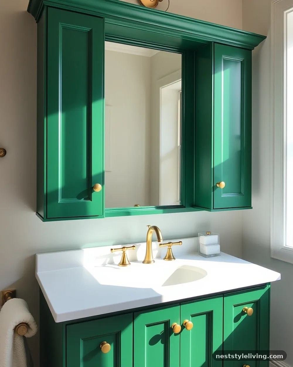 Custom Cabinetry Paint - 23 Half Bathroom Design Ideas That Make a Big Impact
