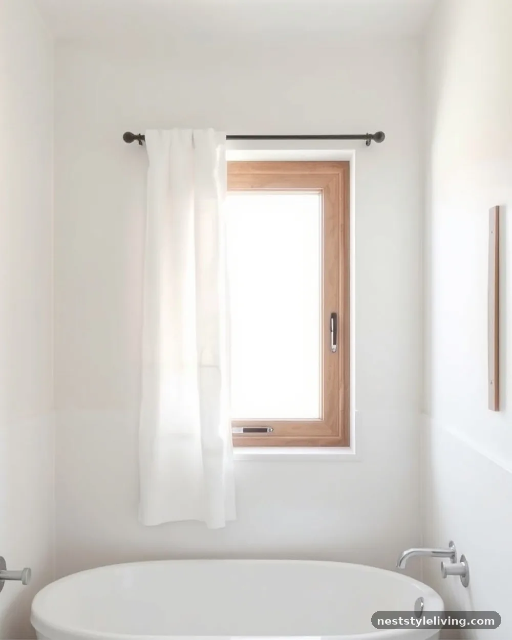 Floor-to-Ceiling Drapery - 23 Half Bathroom Design Ideas That Make a Big Impact
