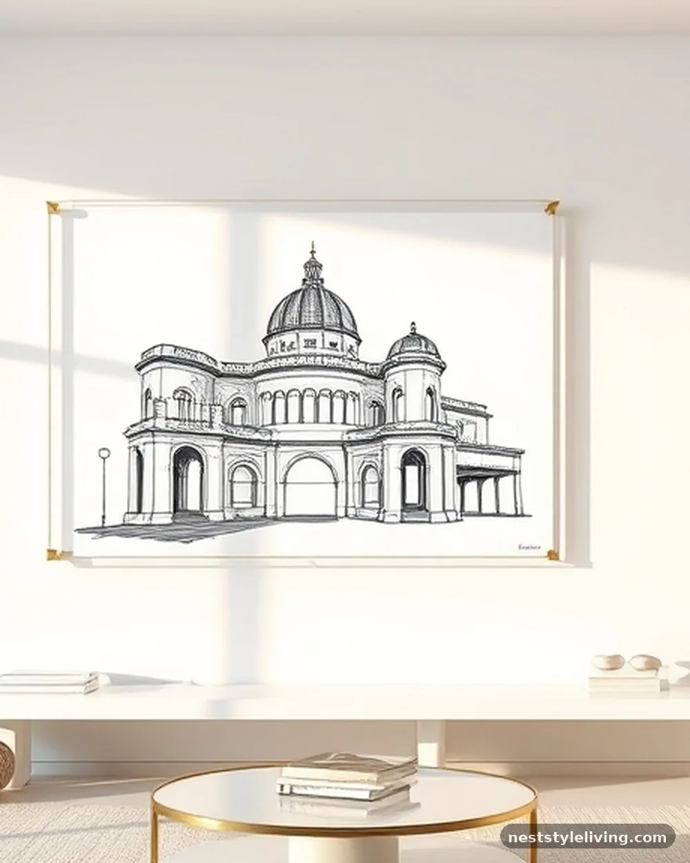 Floating Acrylic Frames - 15 Living Room Wall Art Ideas That Look Expensive