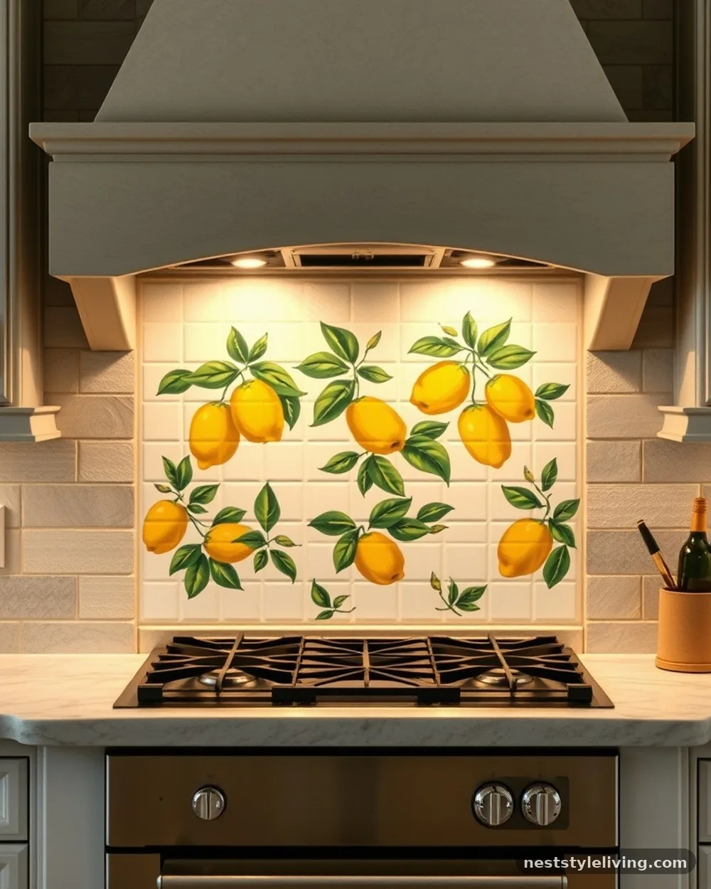 Hand-Painted Ceramic Tile Accents - 16 Italian Tuscan Kitchen Ideas Full of Timeless Charm