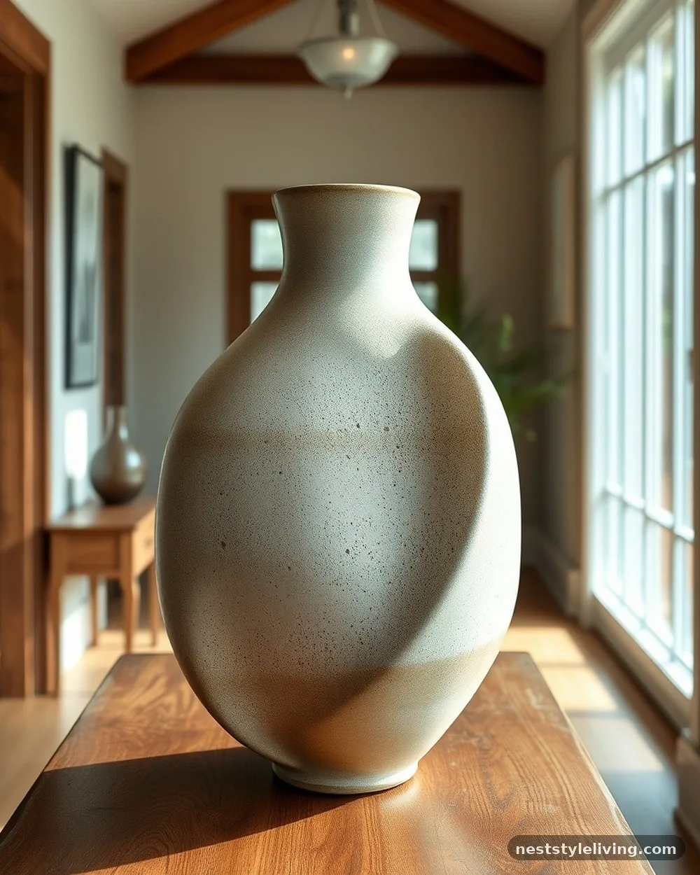 Hand-Thrown Stoneware Vases - 20 Earthy Cottage Decor Ideas for a Calm Cozy Home