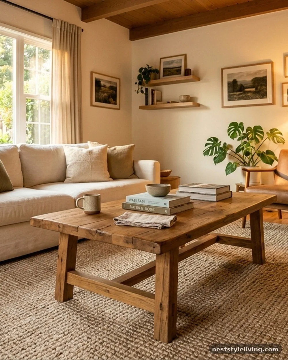 Hand-Woven Sisal Rugs - 19 Afro Boho Living Room Ideas Full of Warmth and Style