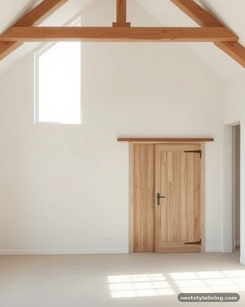 3. Monochromatic Interior Plaster Walls