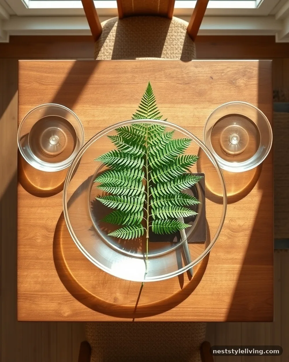 Pressed Fern and Leaf Placemats - 16 Nature Inspired Table Ideas to Bring the Outdoors In