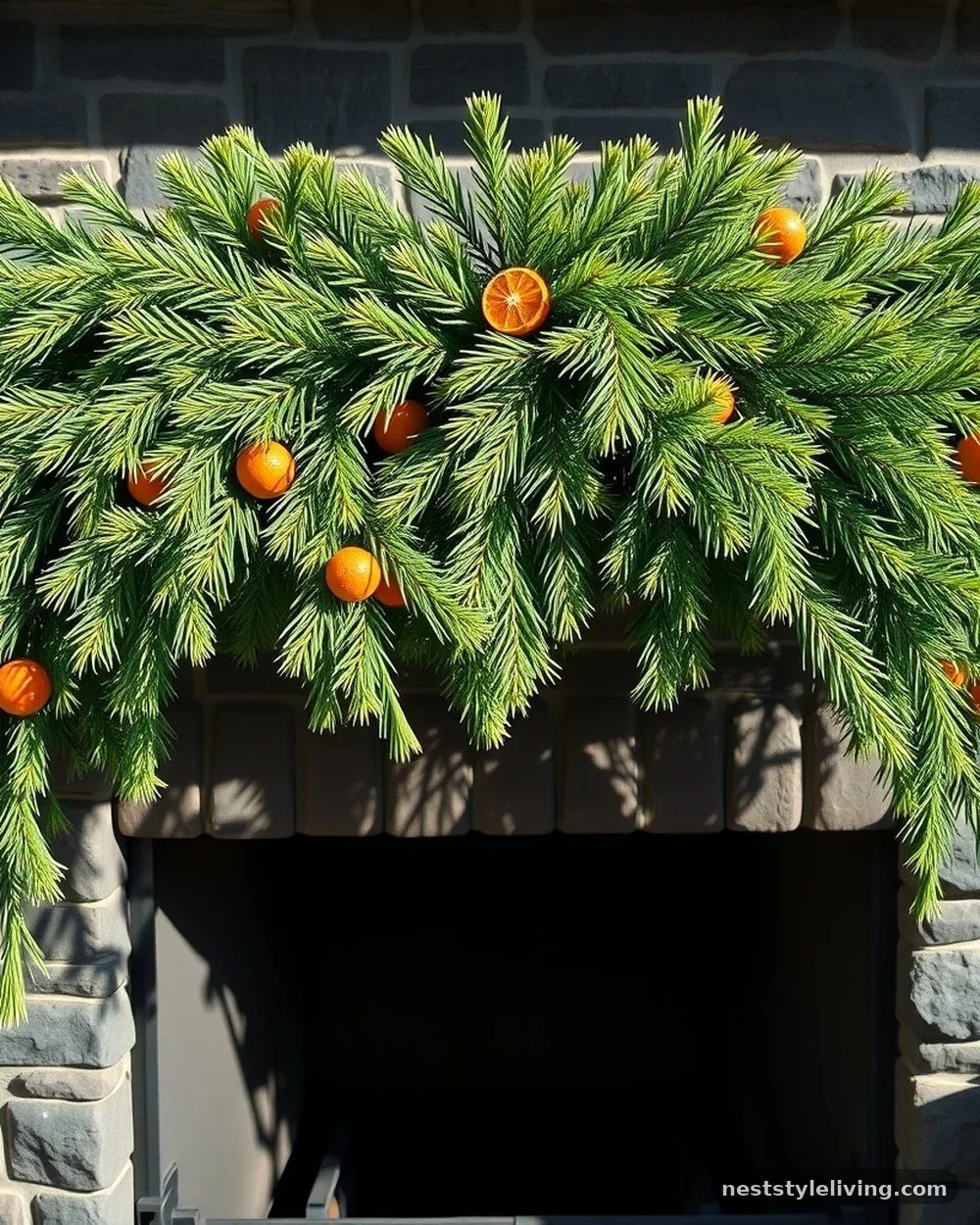 Real-Touch Norfolk Pine Garlands - 18 Classy Christmas Decor Ideas That Look Expensive