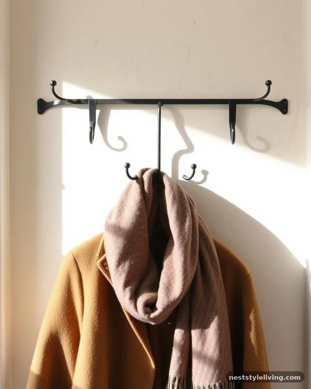 Vintage Industrial Coat Rack - 17 Farmhouse Entryway Ideas That Welcome Guests in Style