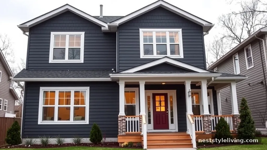 Charcoal Slate - 20 Exterior House Color Trends to Try This Year