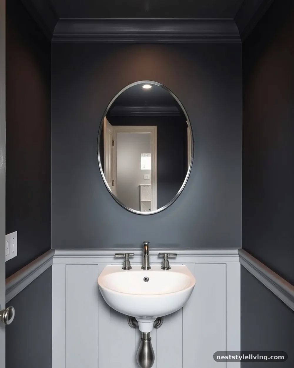 Dark Moody Paint Palette - 23 Half Bathroom Design Ideas That Make a Big Impact
