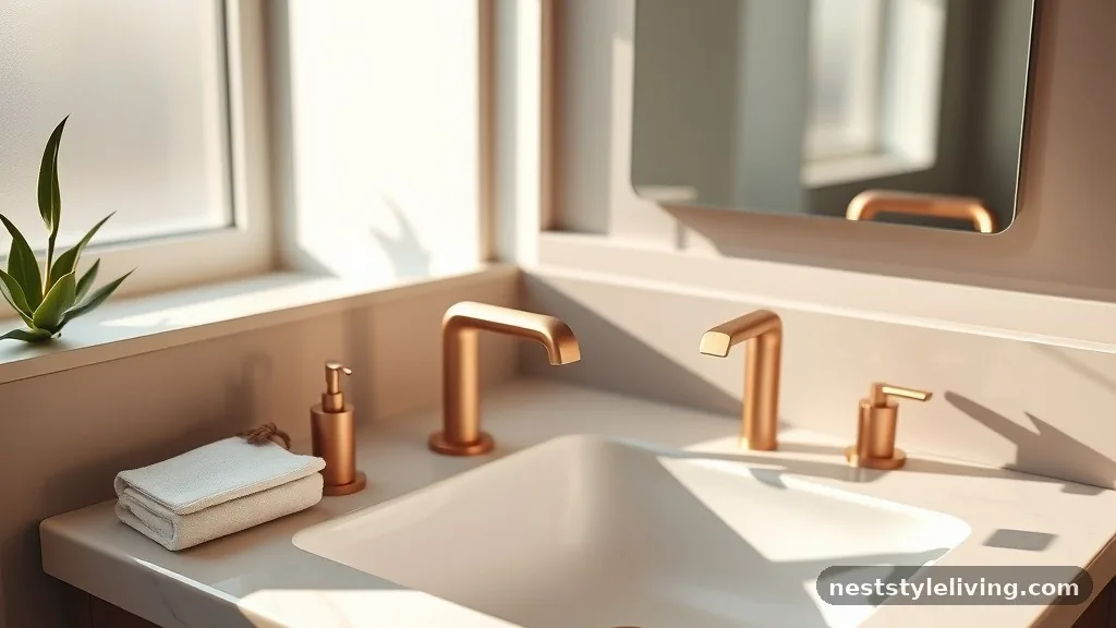 Matte Rose Gold Fixtures - 15 Pink Bathroom Designs That Make Every Space Pop