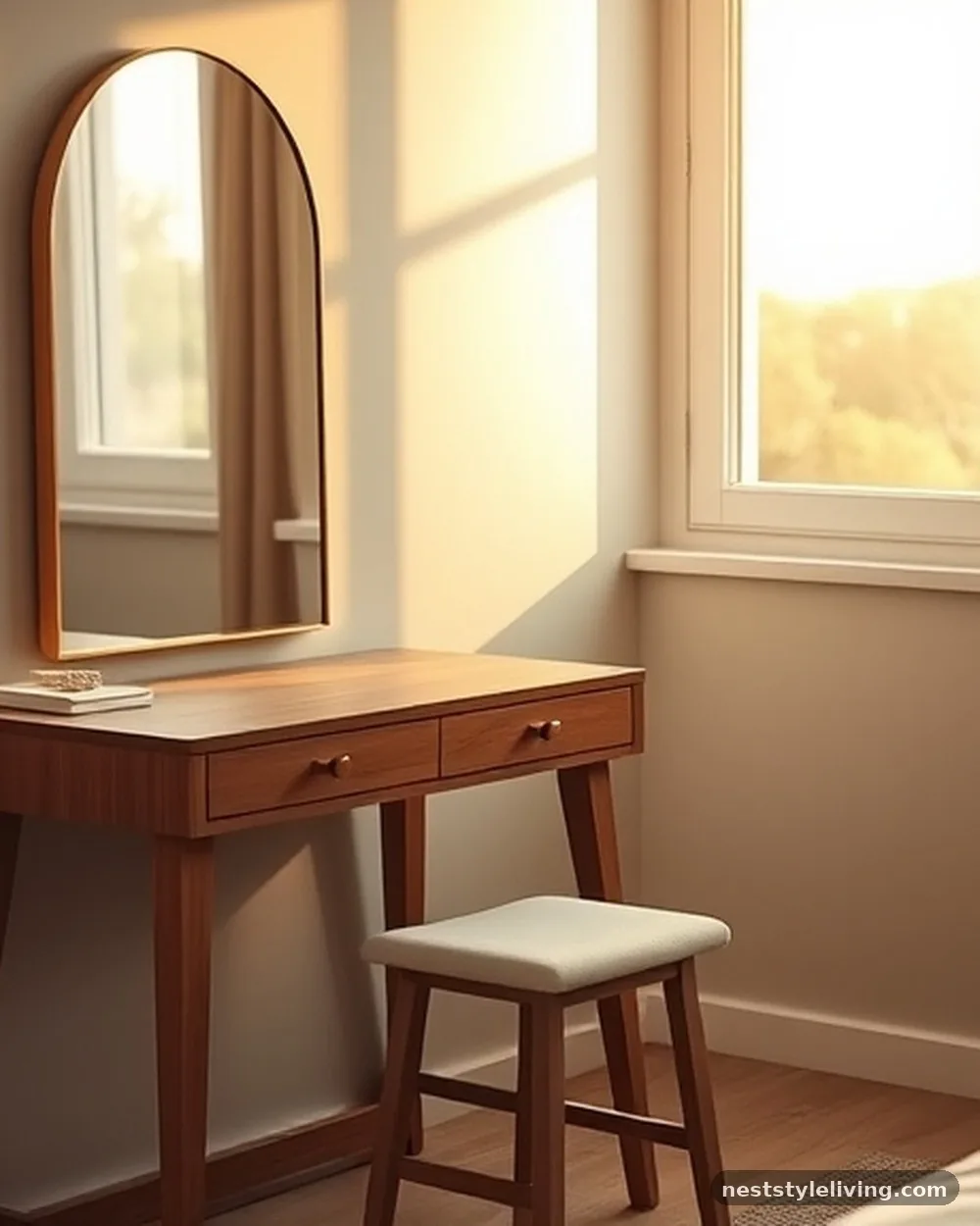Slim Profile Console Tables - 18 Small Bedroom Vanity Ideas That Maximize Space