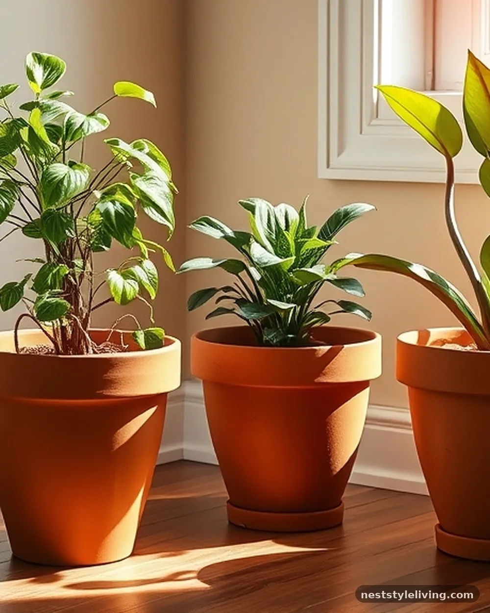 Terracotta Potted Plants - 19 Boho Bedroom Ideas That Feel Warm and Inviting
