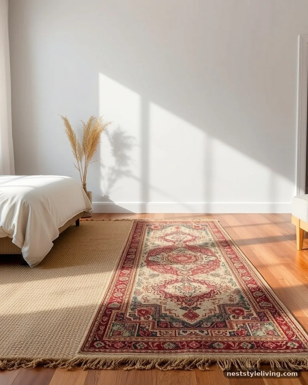 Layered Persian-Style Rugs - 15 Dark Boho Bedroom Ideas That Feel Moody and Magical