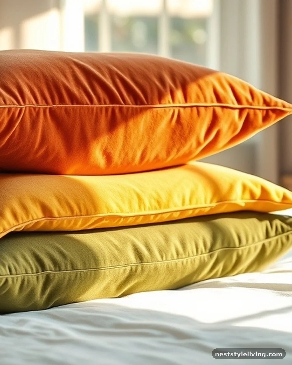 Velvet Throw Pillows - 19 Boho Bedroom Ideas That Feel Warm and Inviting