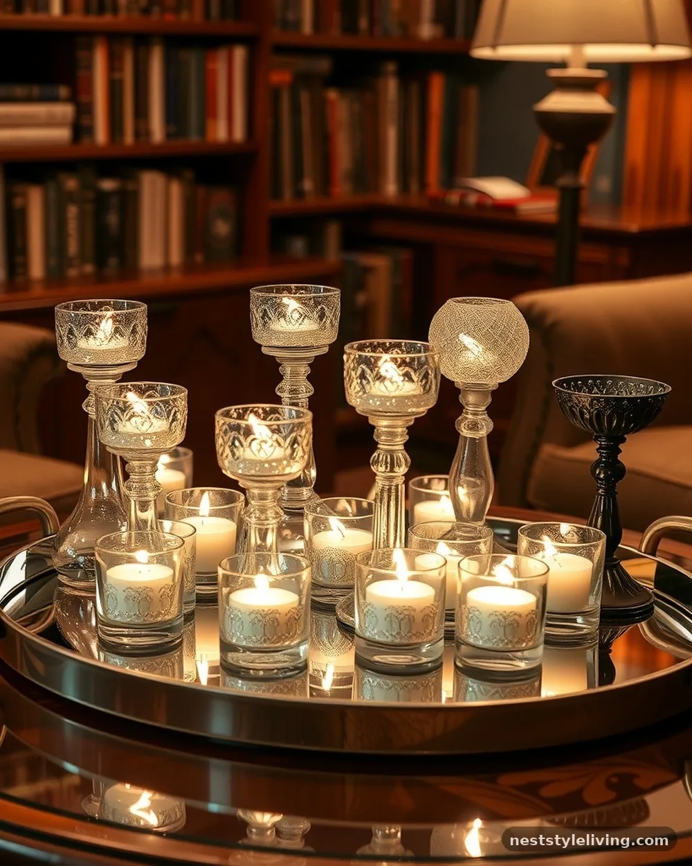 Mercury Glass Votives - 18 Classy Christmas Decor Ideas That Look Expensive