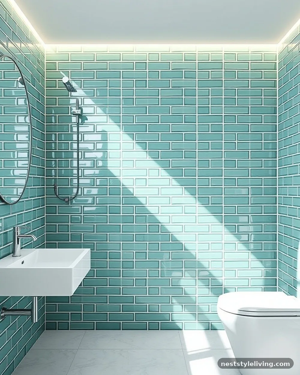 Moroccan-Inspired Zellige Tiles - 20 Boho Bathroom Ideas for a Soft Relaxed Retreat