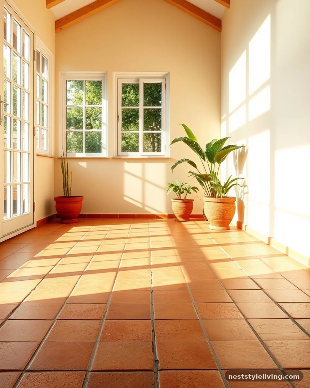 Terracotta Floor Tiles - 20 Earthy Cottage Decor Ideas for a Calm Cozy Home
