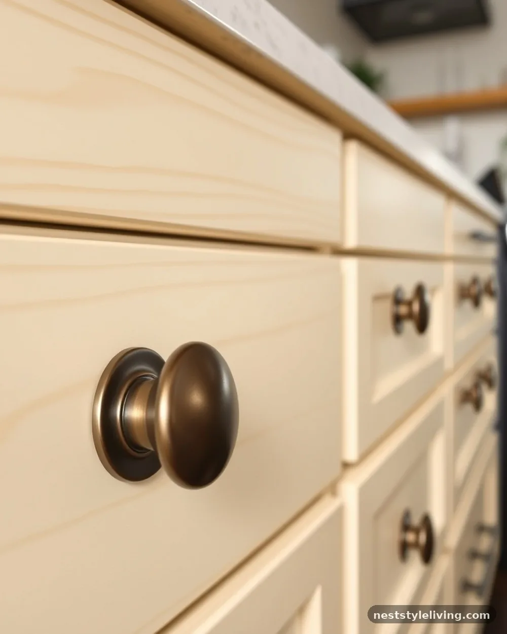 Vintage-Inspired Hardware - 14 Cottage Kitchen Ideas for a Timeless Cozy Look