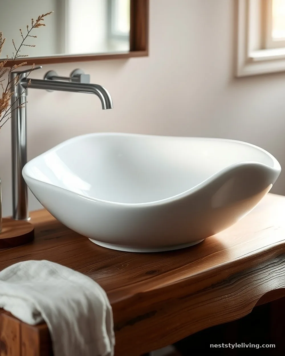 Integrated Vessel Sink - 23 Half Bathroom Design Ideas That Make a Big Impact