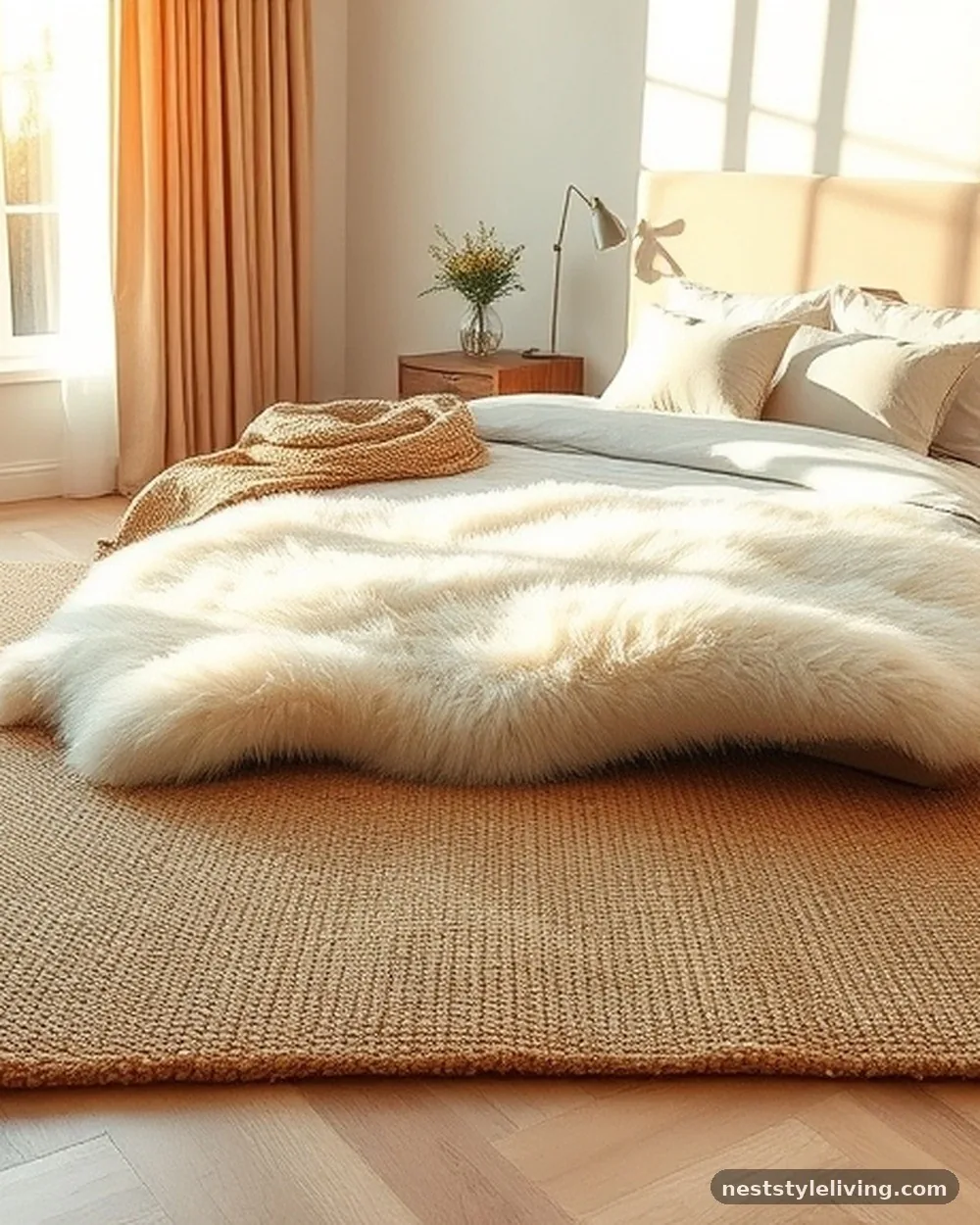 Layered Area Rugs - 21 Master Bedroom Ideas for a Stylish Cozy Retreat