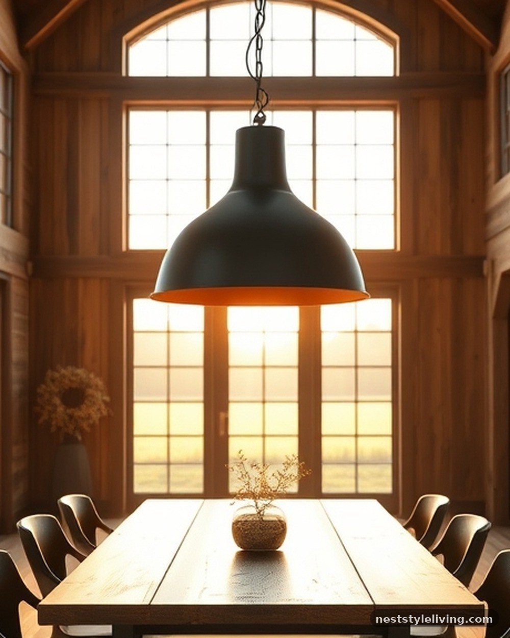 7. Oversized Industrial Pendant Lighting