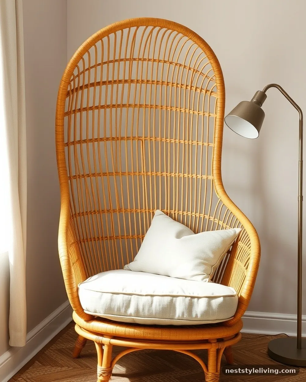 Woven Rattan Accent Chairs - 20 Earthy Cottage Decor Ideas for a Calm Cozy Home