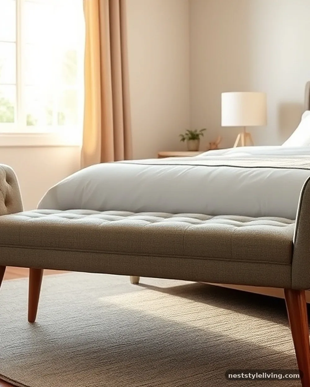 Bench at the Foot of the Bed - 21 Master Bedroom Ideas for a Stylish Cozy Retreat