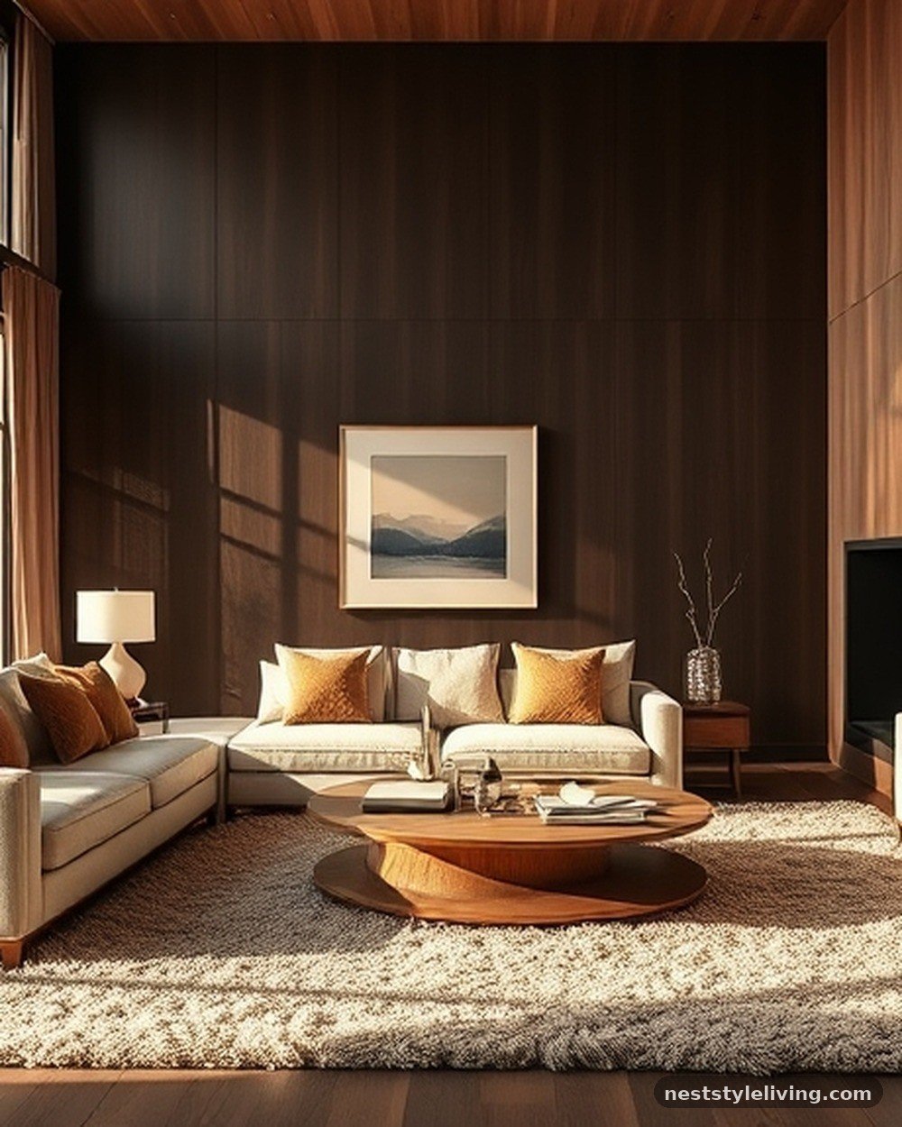 8. Chocolate Brown and Cream