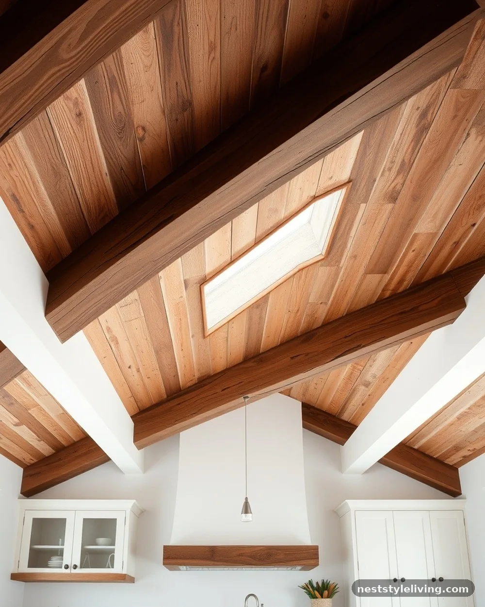 Exposed Ceiling Beams - 23 Farmhouse Cottage Kitchen Ideas for Timeless Charm