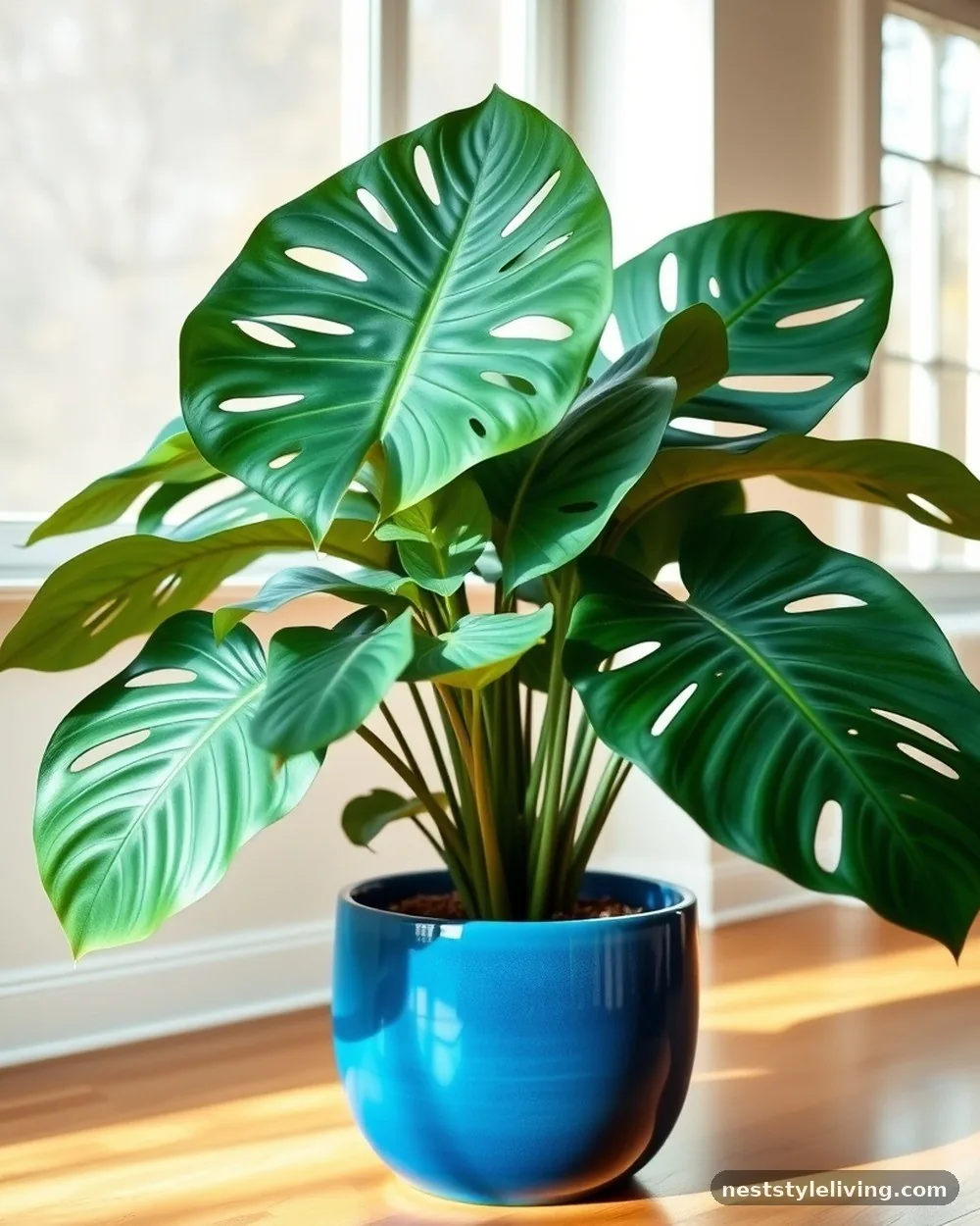 Large-Scale Floor Plants in Ceramic Pots - 16 Colorful Apartment Decor Ideas That Feel Fun