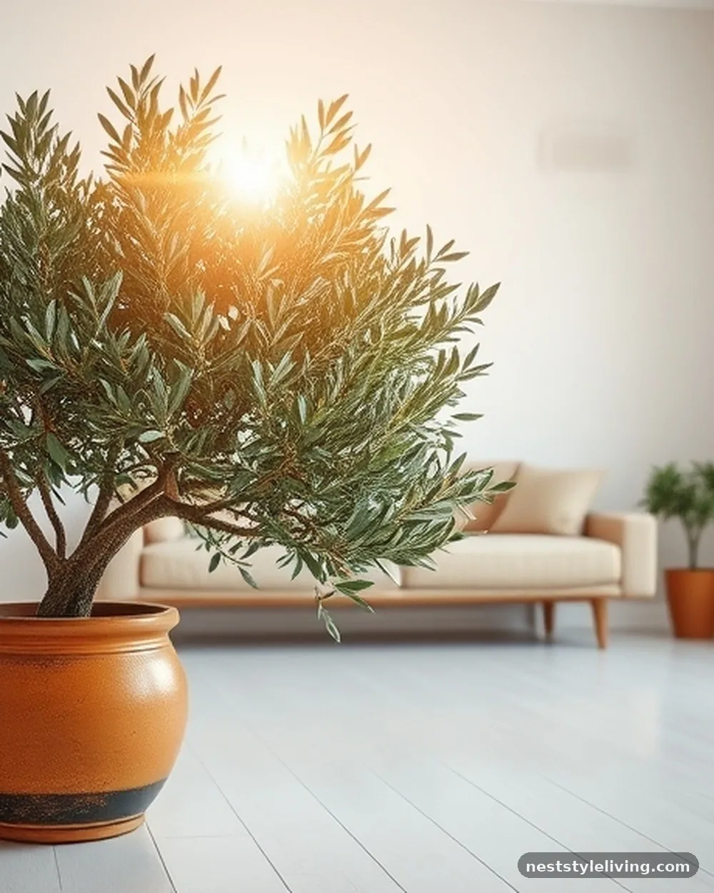 Terracotta Planter Pots - 18 White Living Room Ideas That Feel Warm & Inviting