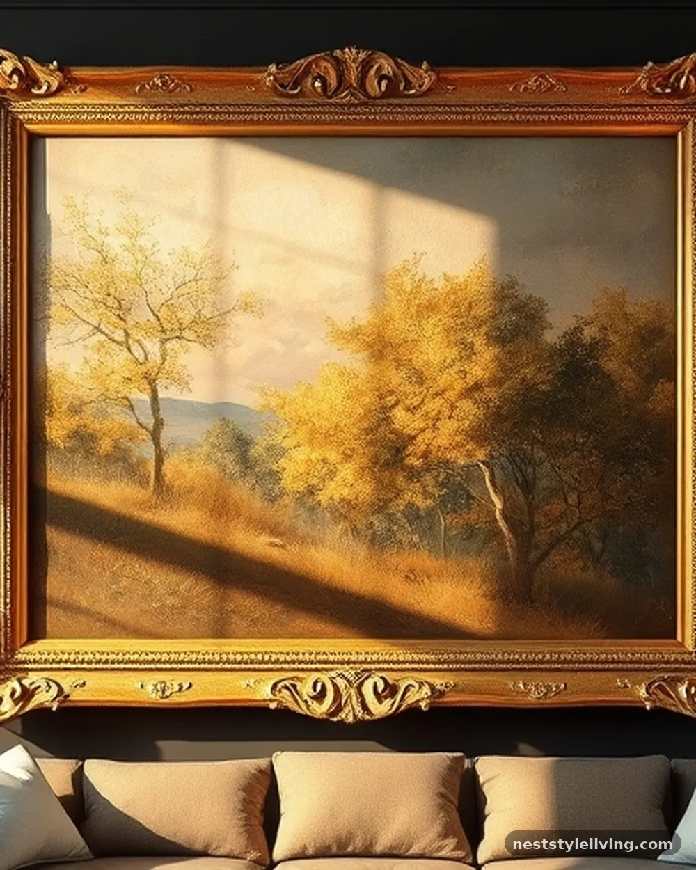 Vintage Oil Painting Replicas - 15 Living Room Wall Art Ideas That Look Expensive