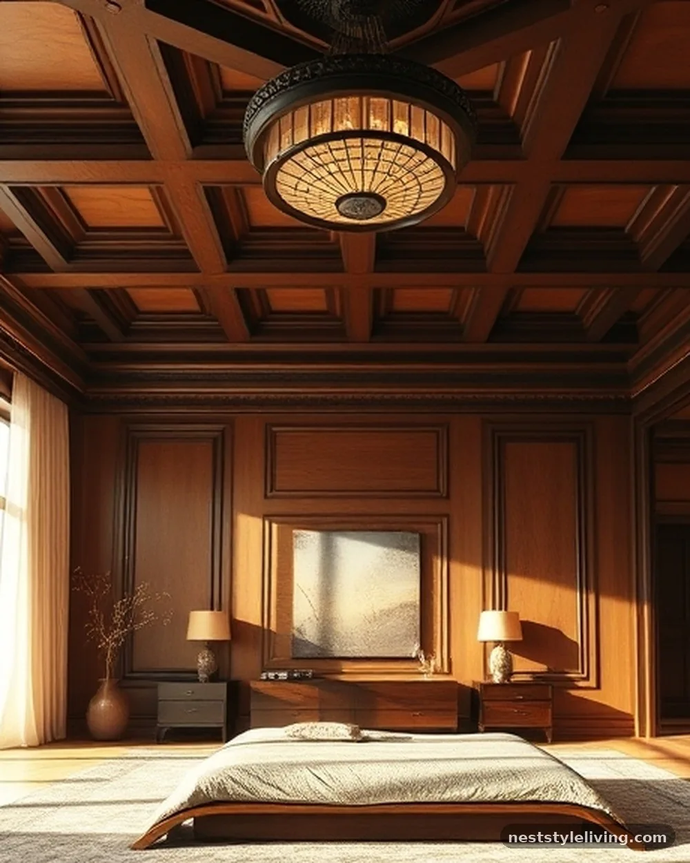 Decorative Ceiling Treatment - 15 Boutique Style Bedroom Ideas That Feel Luxe