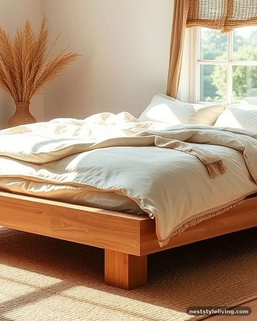 Low-Profile Platform Bed - 19 Boho Bedroom Ideas That Feel Warm and Inviting