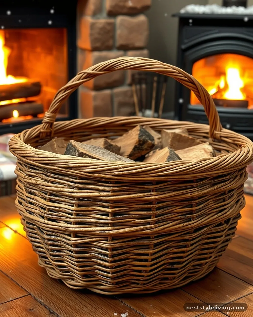 Oversized Woven Baskets - 18 Ralph Lauren Inspired Christmas Ideas to Recreate