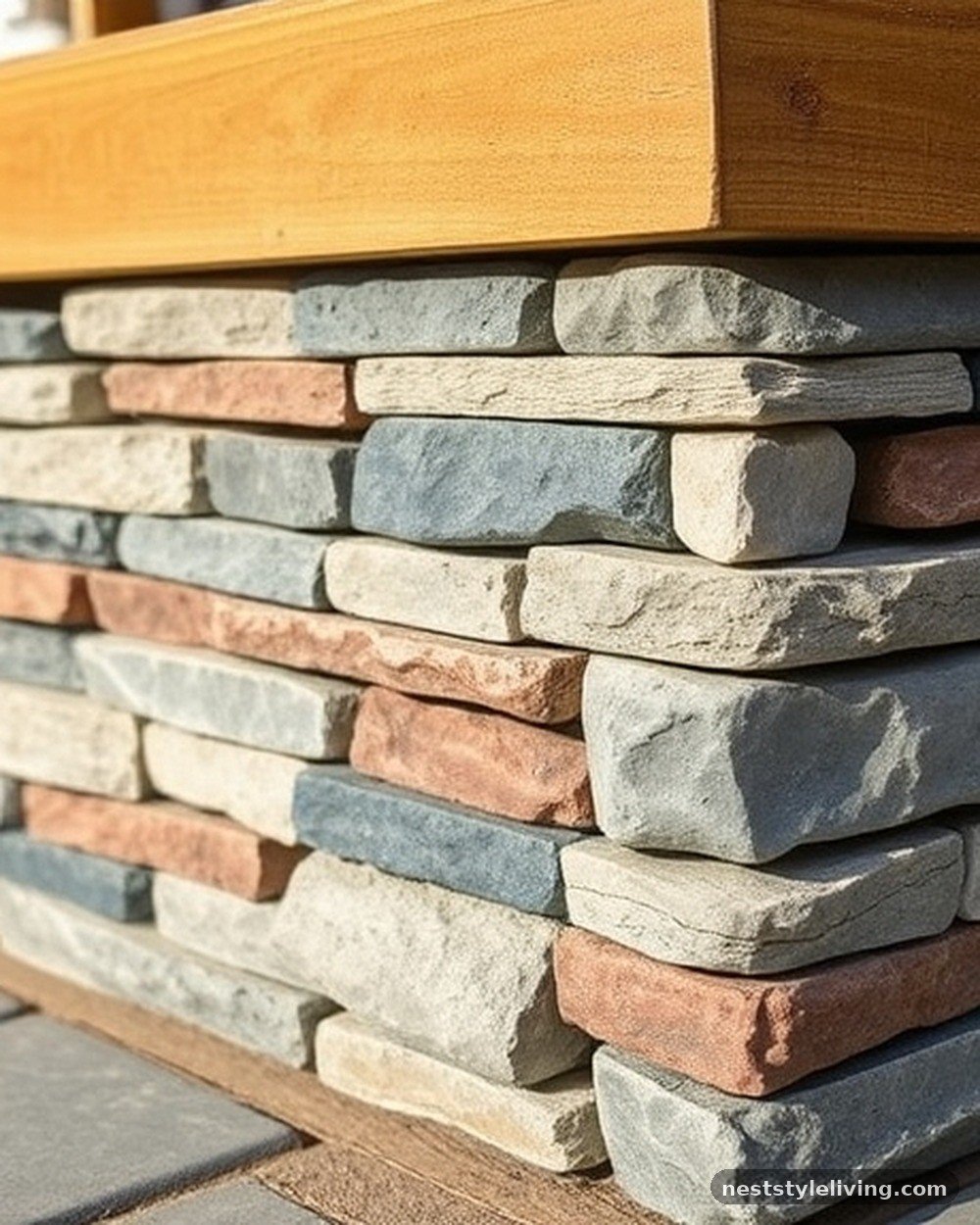 9. Stacked Slate Tiles