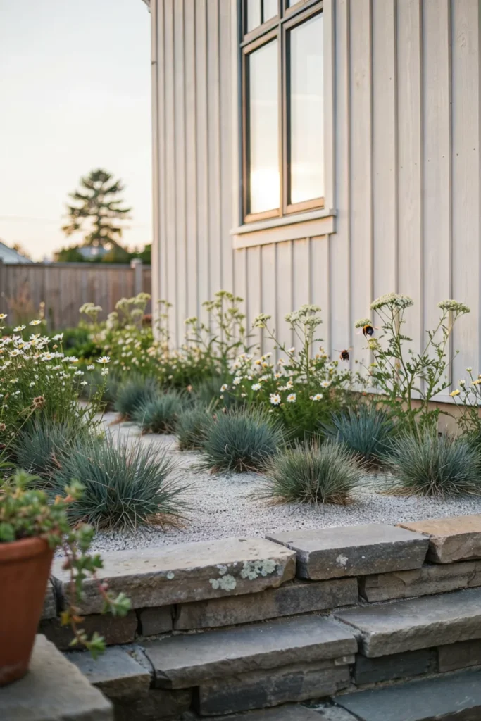 Blue Fescue Border