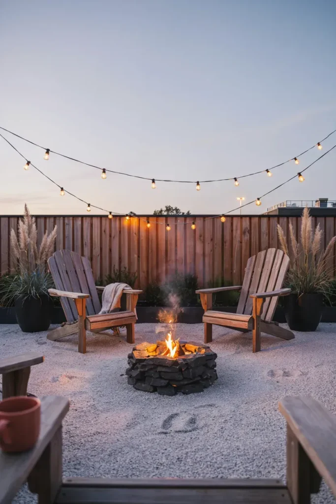 Gravel Sitting Corner