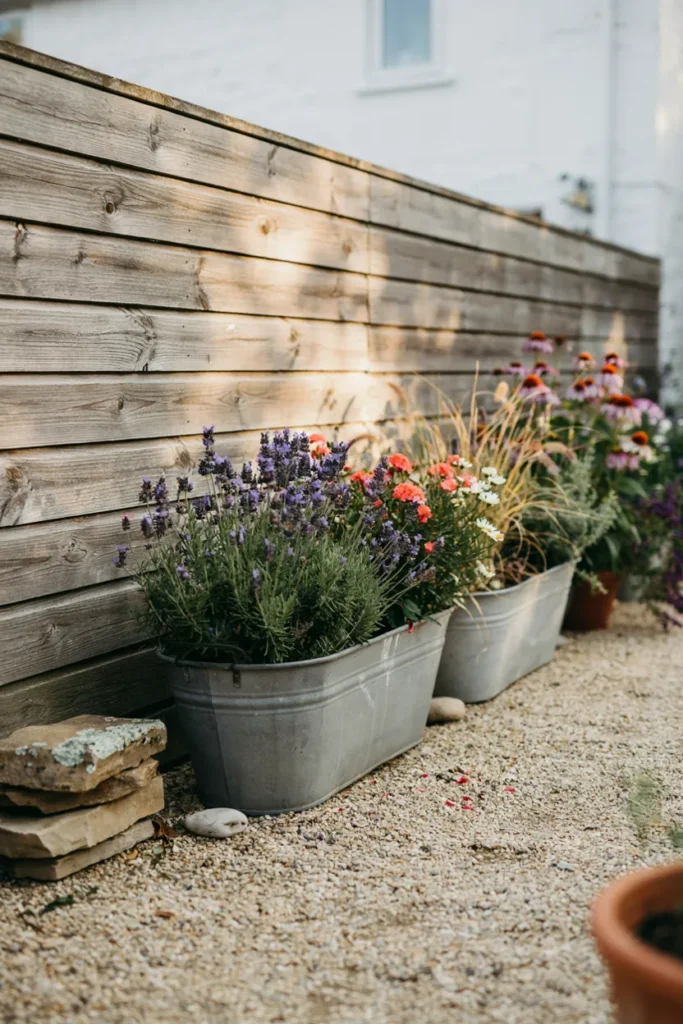 Metal Trough Garden