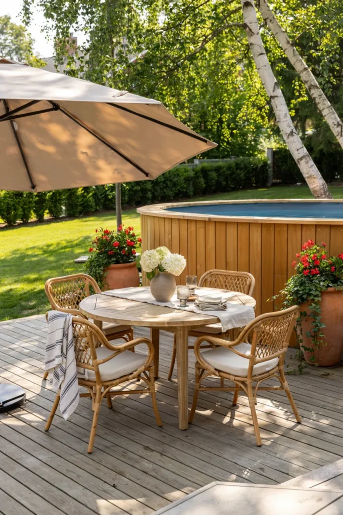 Poolside Dining Space