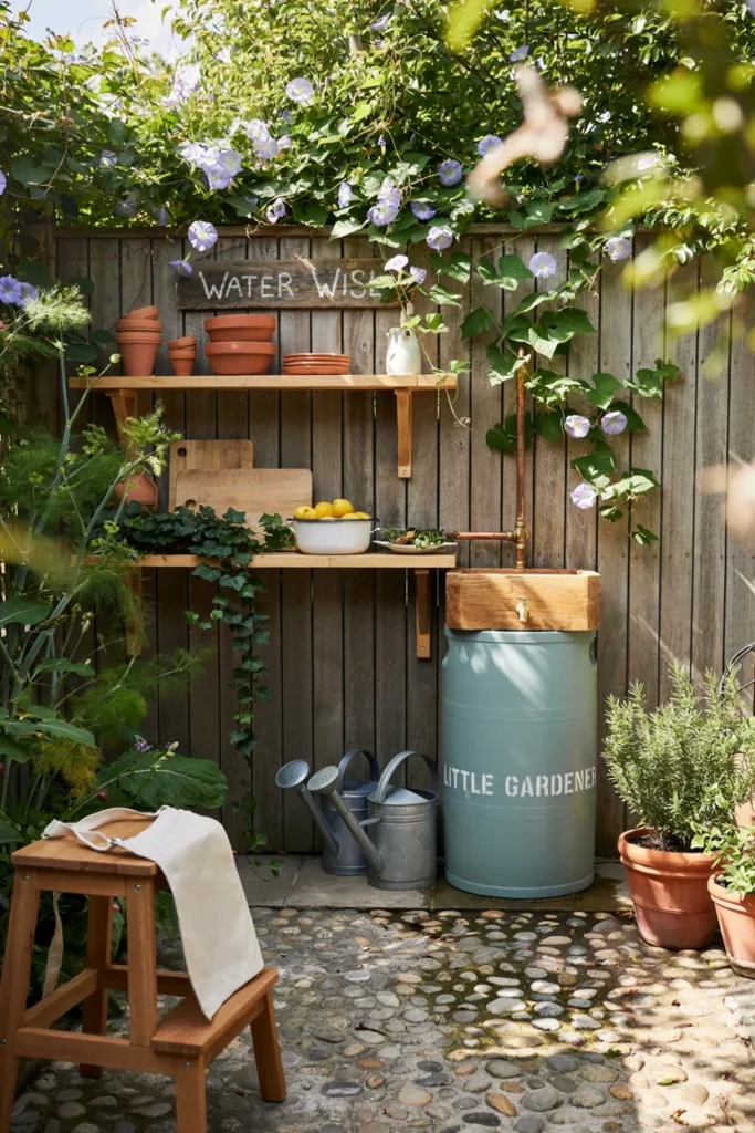 Rain Barrel Water Station