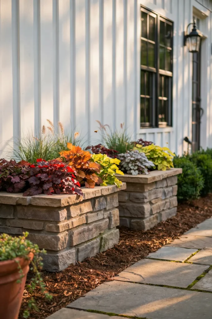 Raised Stone Planters